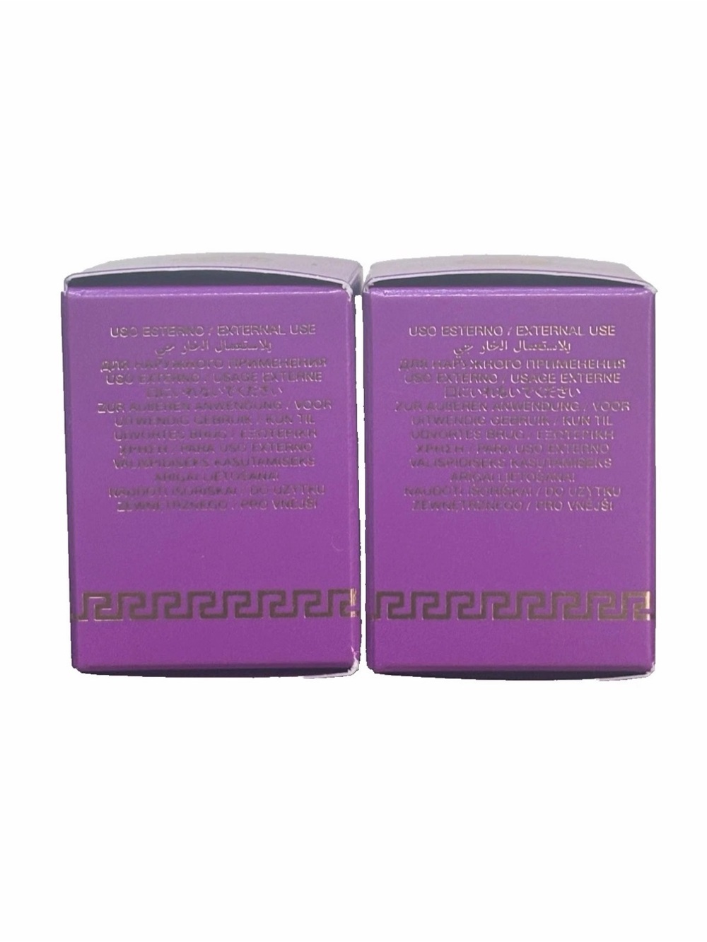 2x VERSACE DYLAN PURPLE POUR FEMME 0.17oz / 5ml Each EDP SPLASH MINI NEW IN BOX - Picture 5 of 6